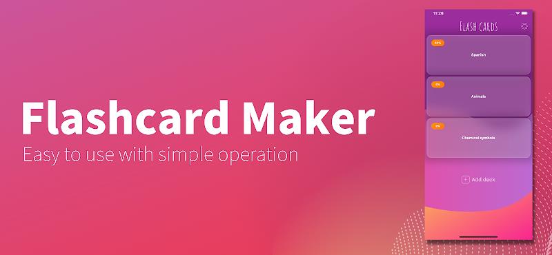 Flashcard maker应用截图第0张