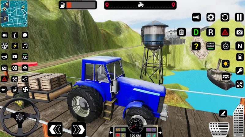 Tractor Trolly Driving Games ภาพหน้าจอ 1