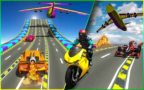 Schermata Rocket Car Racing Stunts 2