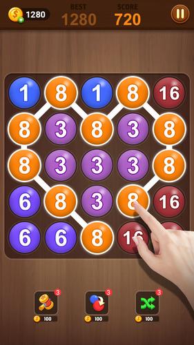 Merge bubble - Number game Скриншот 3