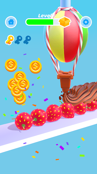 Perfect Cream: Cake Games Mod স্ক্রিনশট 1