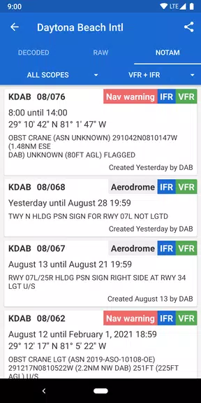 Avia Weather - METAR & TAF Tangkapan skrin 3