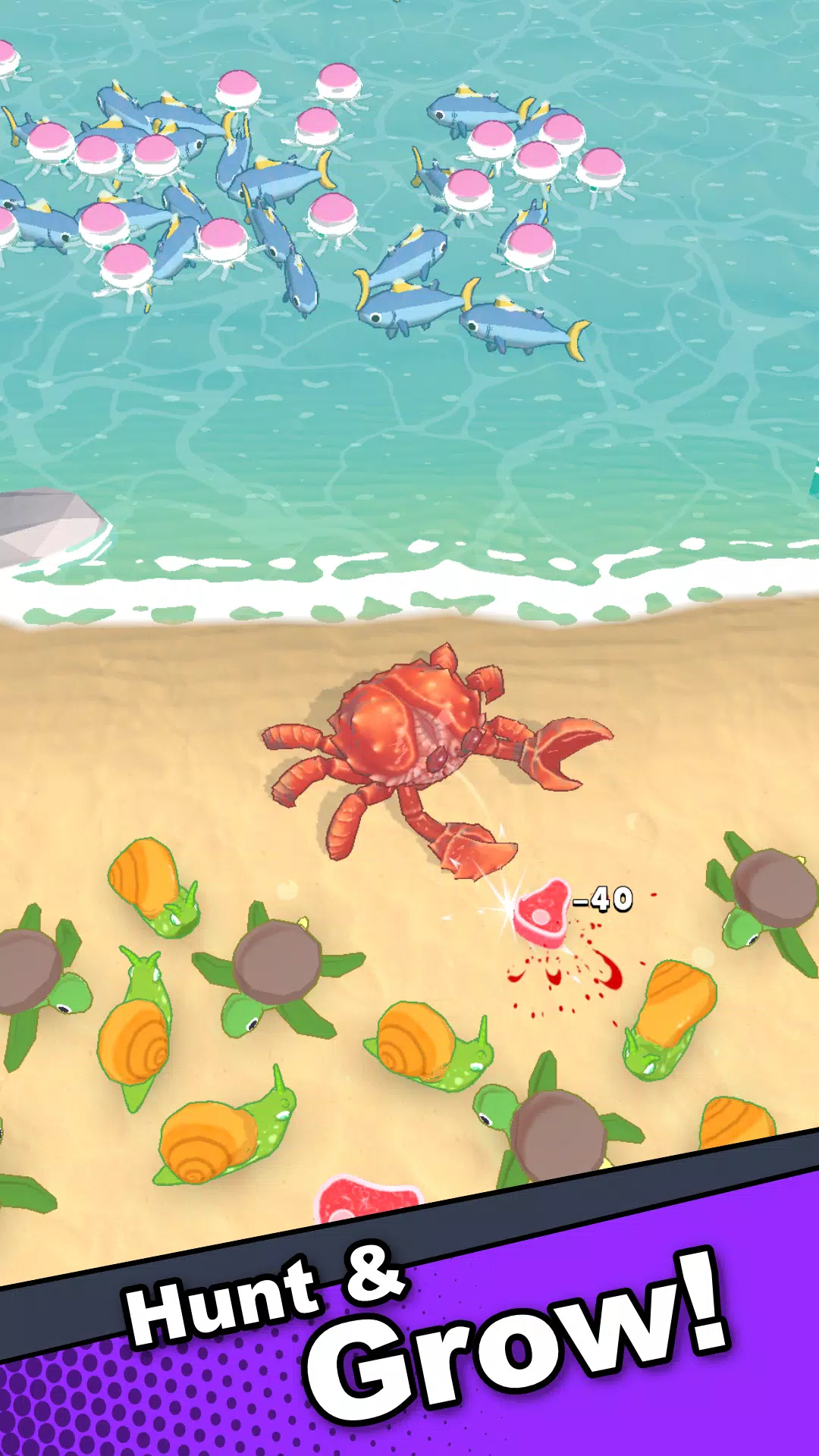 Crab Life - Idle Rpg スクリーンショット 2