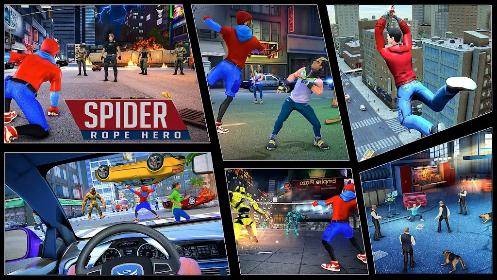 Flying Spider Fight Hero Games应用截图第0张