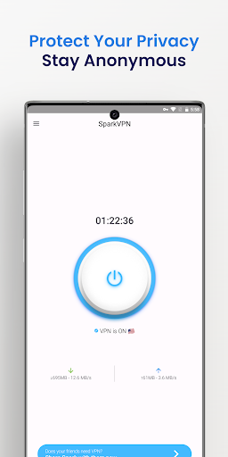 Spark VPN : Fast Secure VPN Ảnh chụp màn hình 2