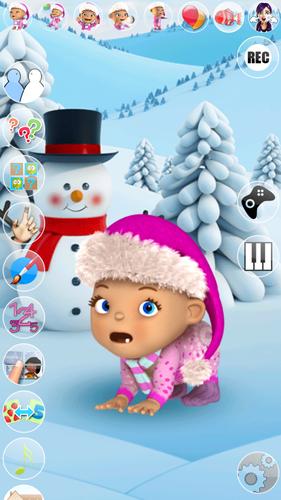 Talking Baby Babsy Winter Fun應用截圖第2張
