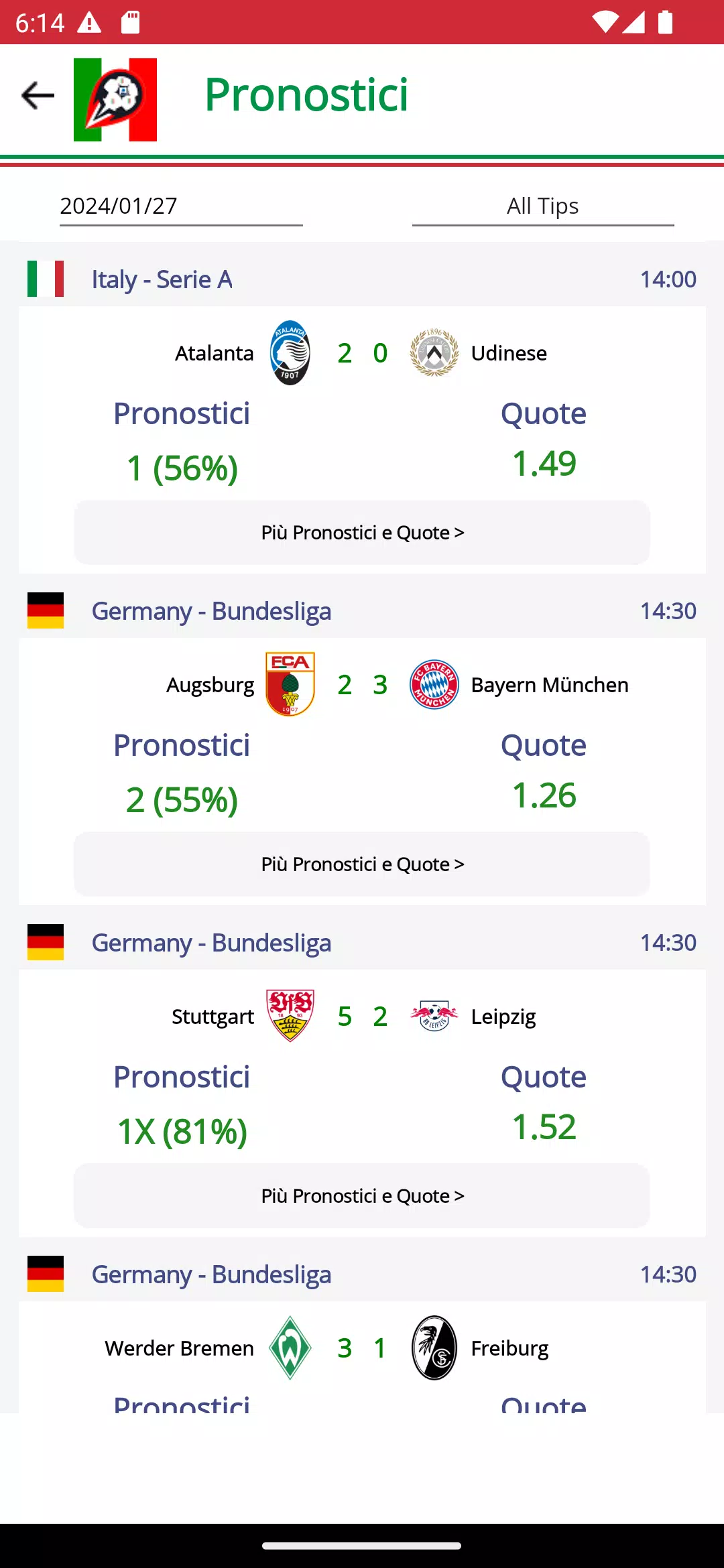 Football Serie A Calcio Italy Скриншот 1