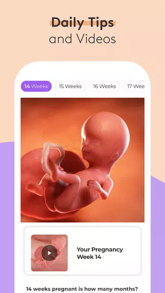 Pregnancy Tracker & Baby App स्क्रीनशॉट 1