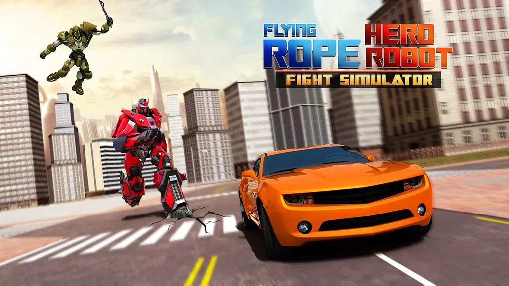 Schermata Flying Rope Hero Robot Fight Simulator 1