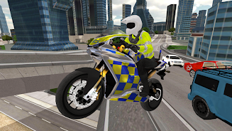 Police Motorbike Simulator 3D स्क्रीनशॉट 0