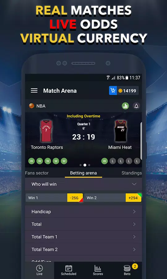 Schermata Sports Betting Game - BET UP 0