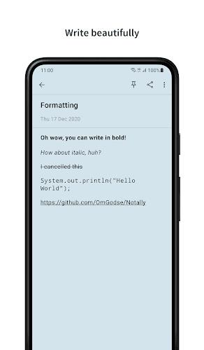 Notally - Minimalist Notes Скриншот 2