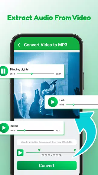 Video to MP3: Video Converter Schermafbeelding 1