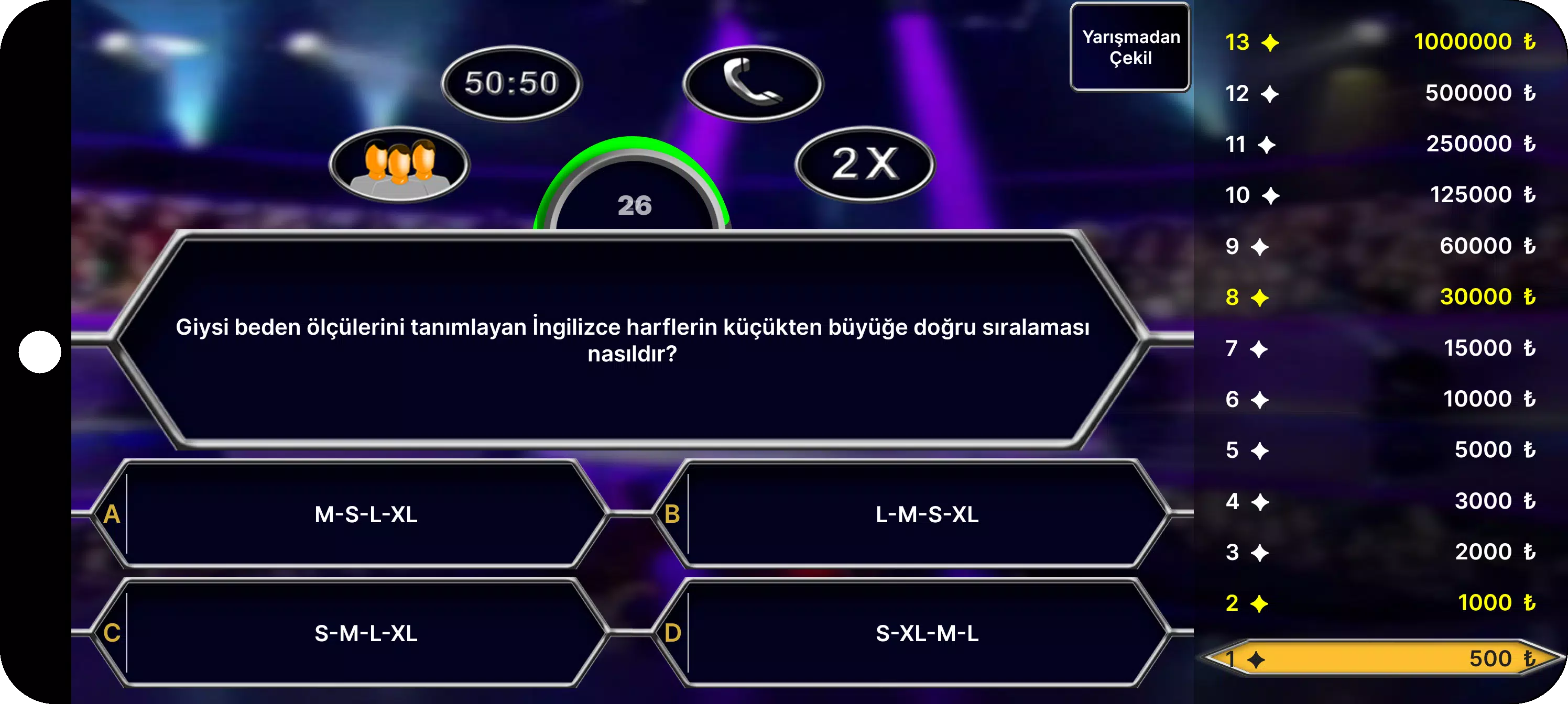 Milyoner Bilgi Yarışması应用截图第1张