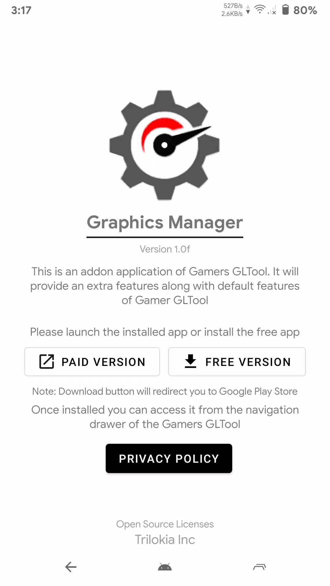 Graphics Manager ဖန်သားပြင်ဓာတ်ပုံ 0