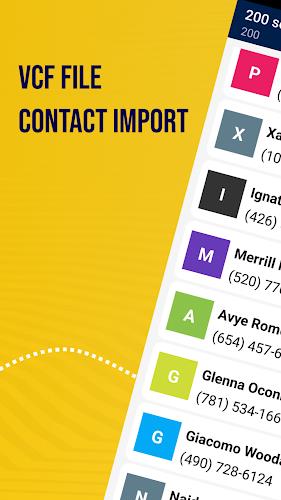 Vcf File Contact Import Captura de tela 0