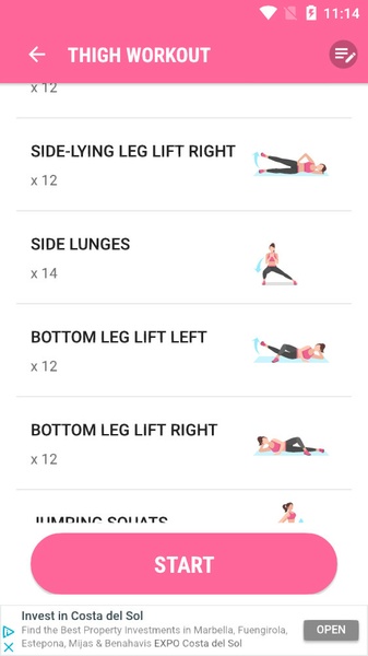 Workout for Women: Fit at Home Screenshot 2