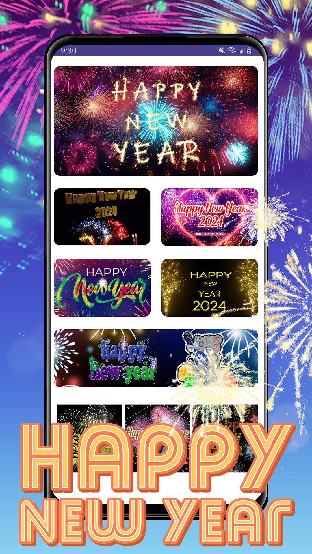 Happy New Year 2024 GIF Tangkapan skrin 0