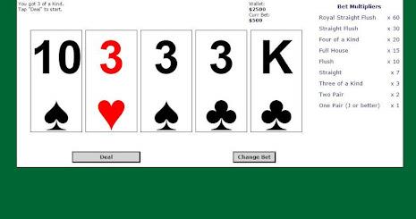 5 Card Draw Poker Solitaire スクリーンショット 3