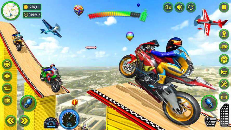 Mega Ramp Stunts Bike Games 3d Скриншот 2