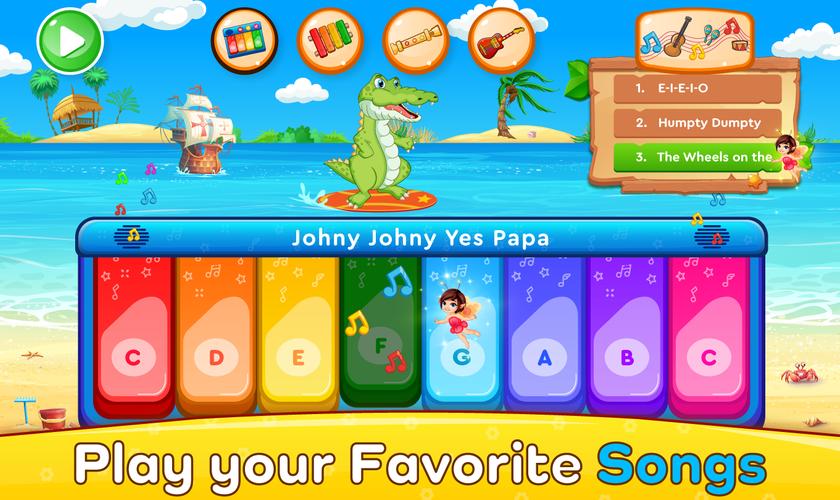 Piano Kids Music Games & Songs Capture d'écran 1