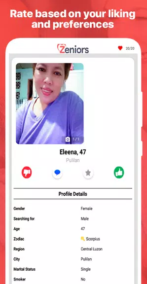 Zeniors - Dating für Singles Screenshot 2