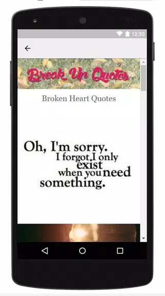 Schermata Broken Heart Quotes 2