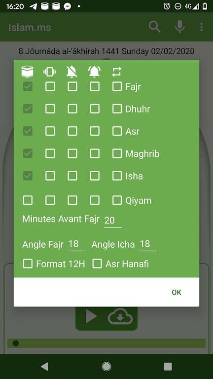 Islam.ms Prayer Times & Qiblah Ảnh chụp màn hình 3