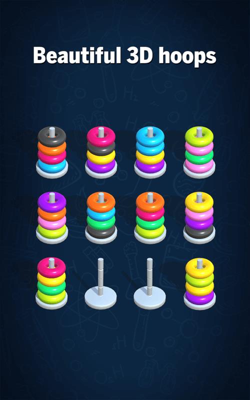 Hoop Sort Puzzle: Color Ring স্ক্রিনশট 3