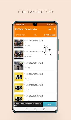 FastVid: Download for Facebook Screenshot 0