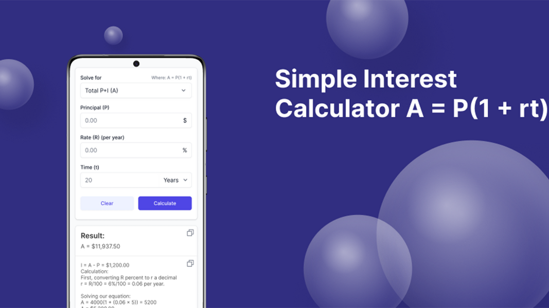 Simple Interest Calculator Ekran Görüntüsü 2