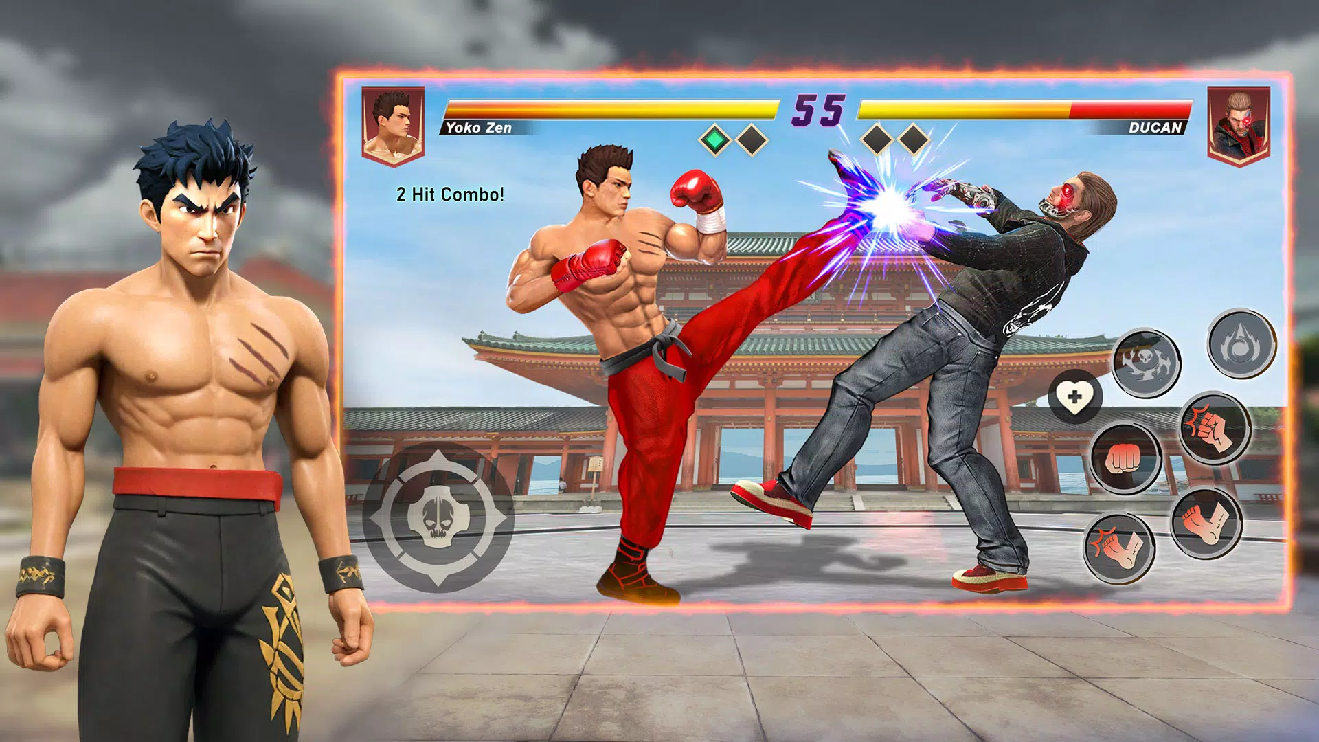 Karate Legends: Fighting Games ဖန်သားပြင်ဓာတ်ပုံ 0