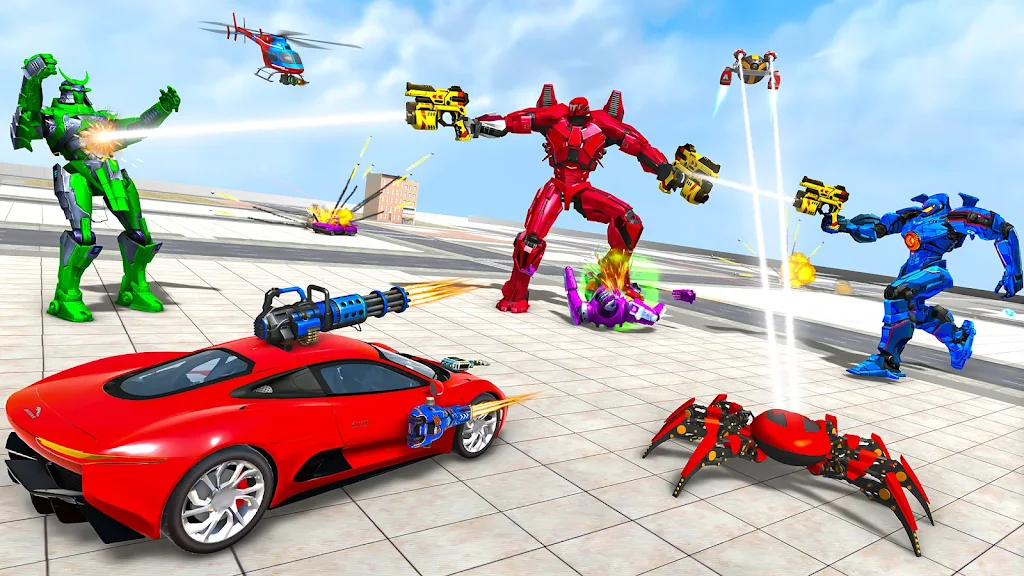 Spider Robot Games: Robot Car ဖန်သားပြင်ဓာတ်ပုံ 3