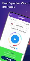 PooL Vpn - Super Fast Vpn ဖန်သားပြင်ဓာတ်ပုံ 0