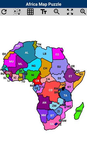 Africa Map Puzzle應用截圖第0張