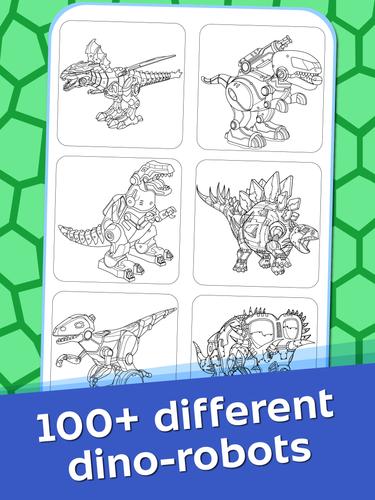 Dino Robots Coloring for Boys Tangkapan skrin 2