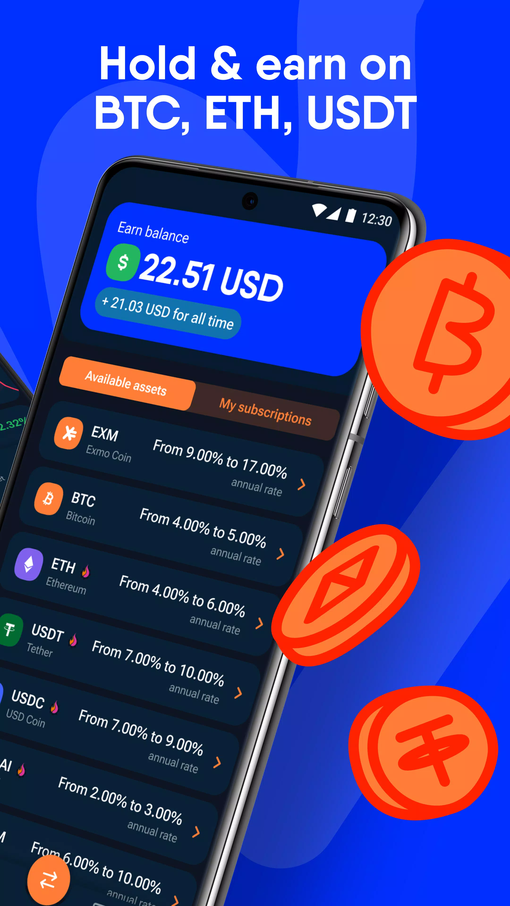 EXMO.com: Trade & Hold Crypto应用截图第1张