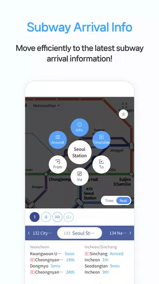 Smarter Subway – Korean subway Schermafbeelding 3