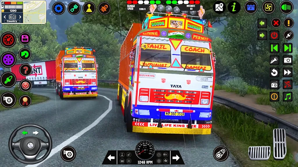 Indian Lorry Truck Game Sim 3D Captura de pantalla 1