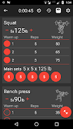 5x5 Workout Logger Capture d'écran 1