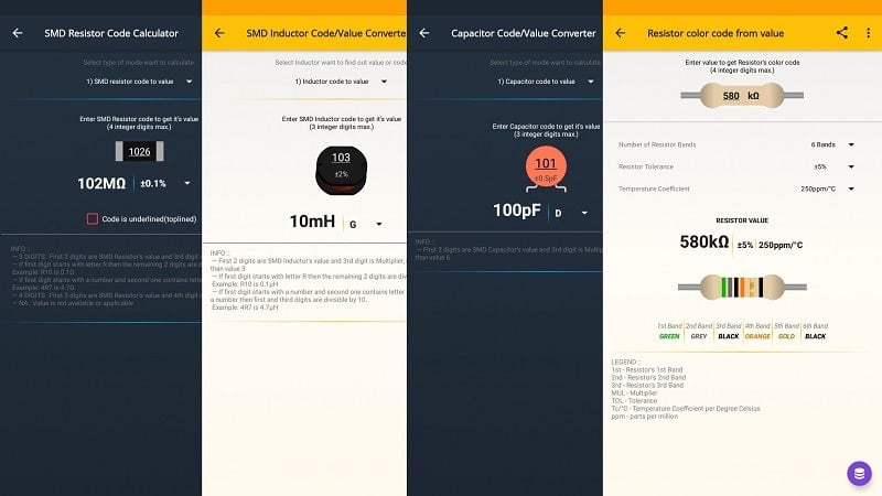 ElectroCalc স্ক্রিনশট 1