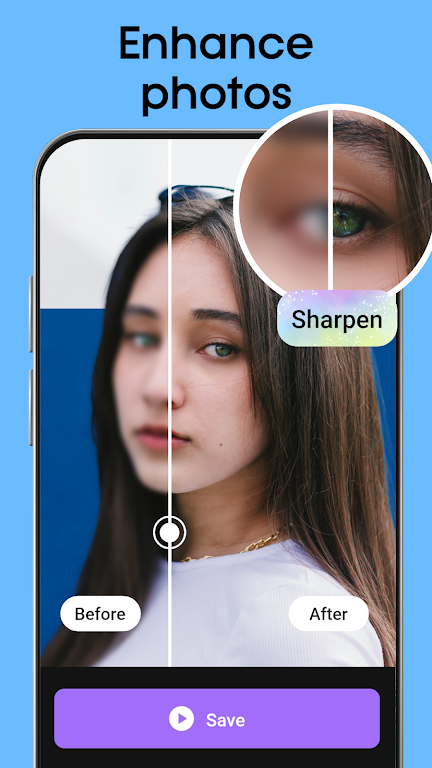 AI Photo Enhancer Editor Ảnh chụp màn hình 1