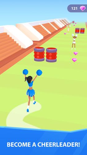 Cheerleader Run 3D स्क्रीनशॉट 0