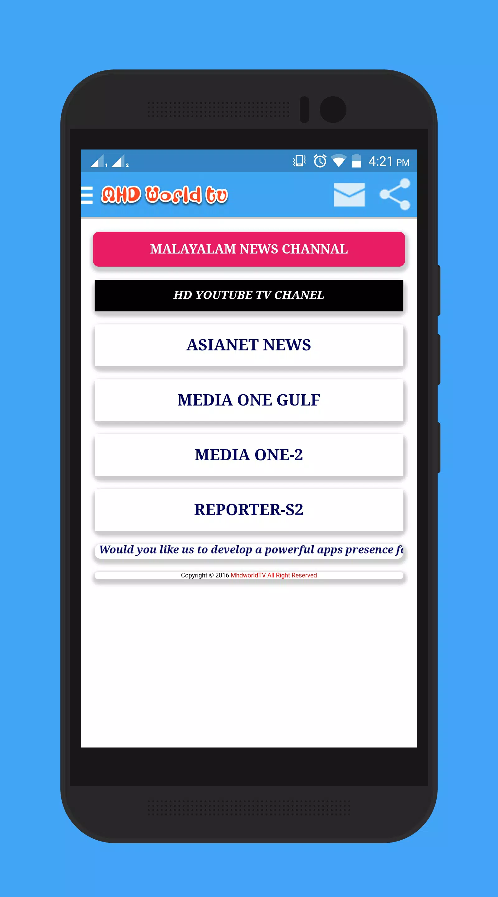 Mhd world tv Tangkapan skrin 1