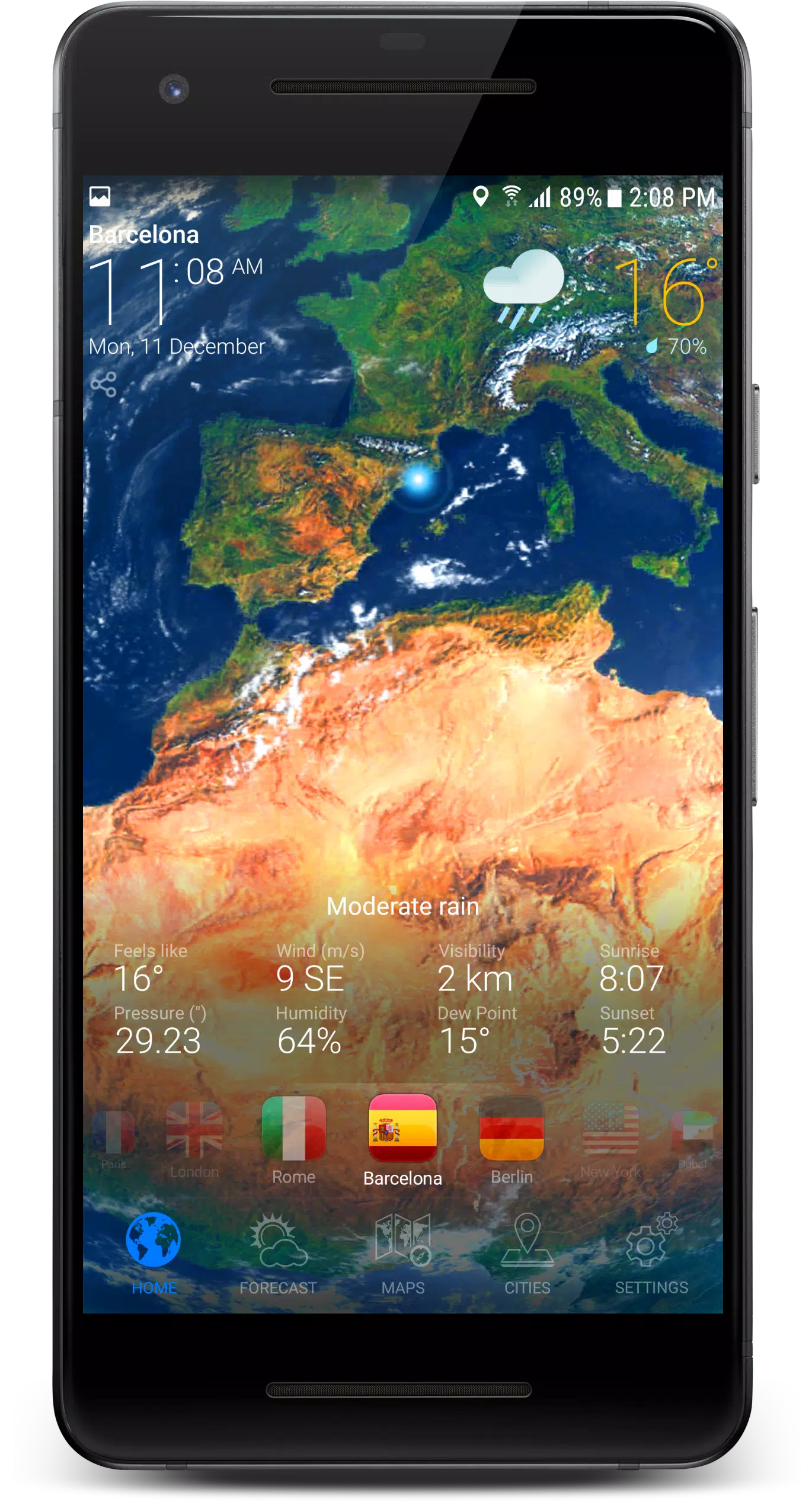 3D EARTH PRO - local forecast স্ক্রিনশট 2