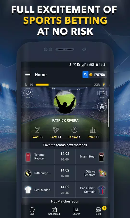 Schermata Sports Betting Game - BET UP 1