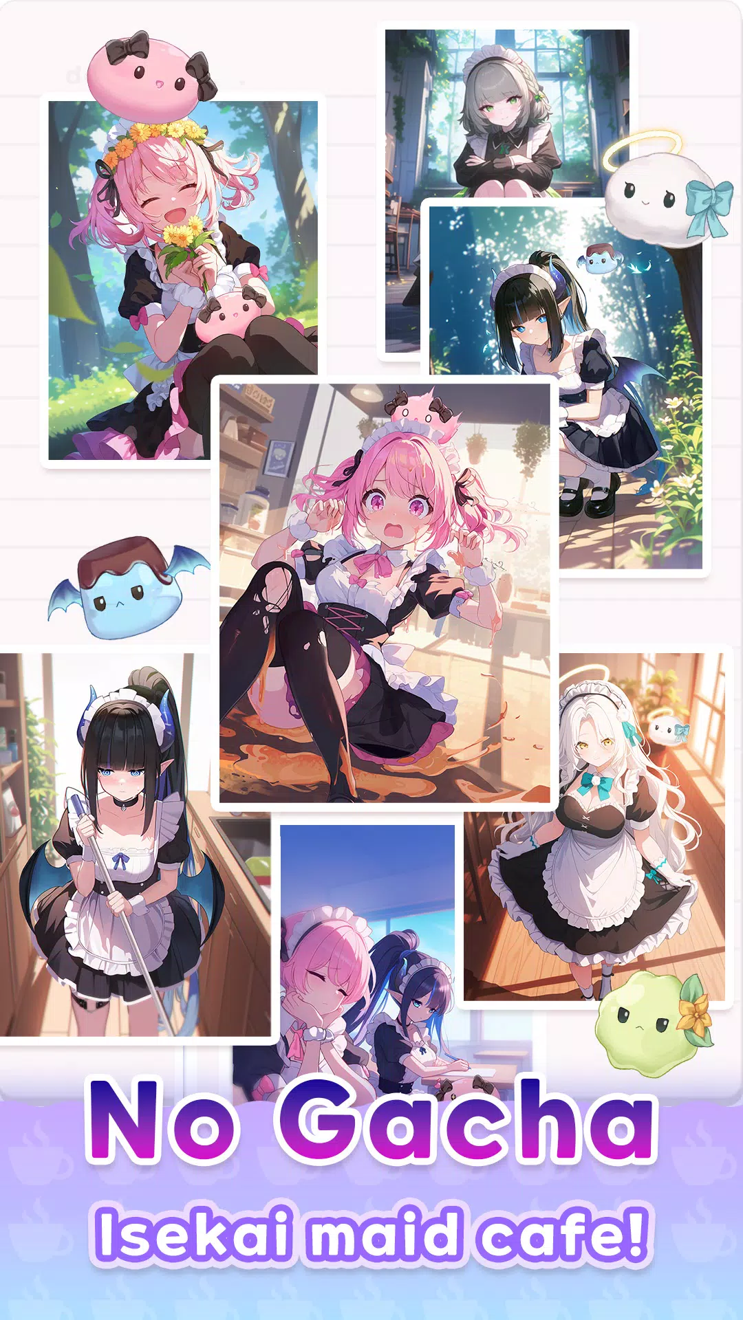 Merge Maid Cafe - Isekai Story Capture d'écran 1