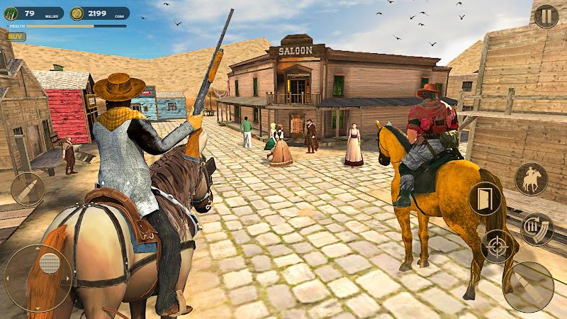 West Cowboy Game : Horse Game Capture d'écran 0