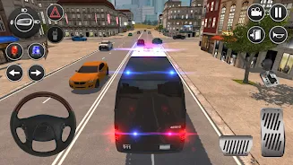 Schermata American Police Van Driving 0