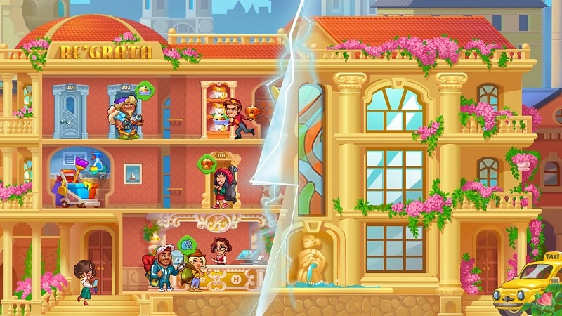 Grand Hotel Mania: Hotel jogo Captura de tela 3